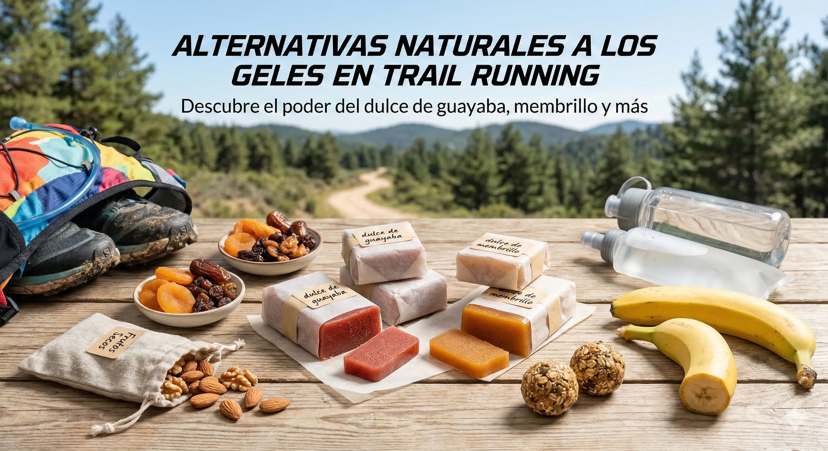 Alternativas naturales a los geles en trail running: bocadillo de guayaba, dátiles, orejones, membrillo y más