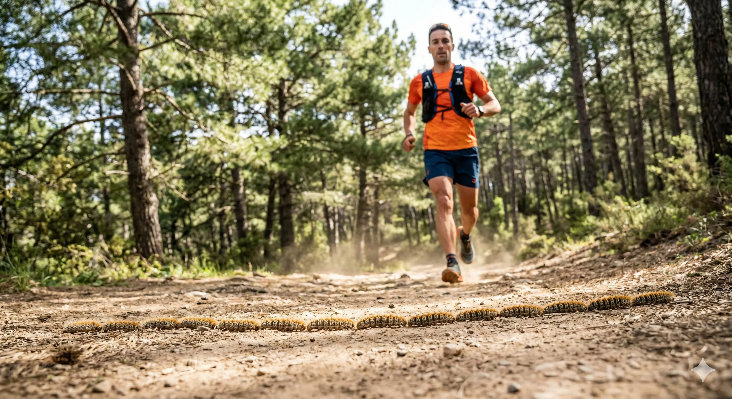 Procesionaria del pino: el peligro invisible en los senderos de trail