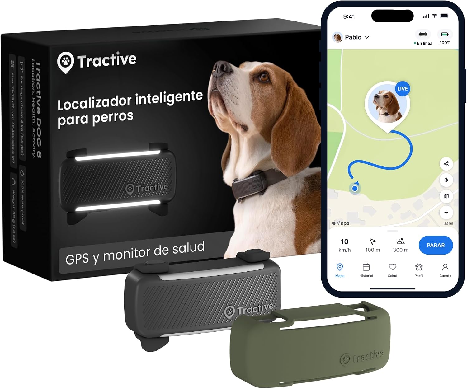 Tractive GPS para perros (con funda)