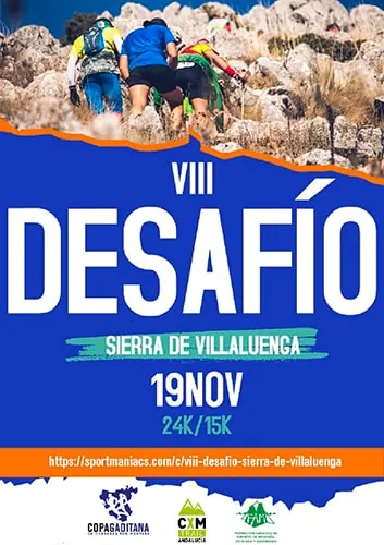 Cartel de Desafío Sierra de Villaluenga en Villaluenga del Rosario, malaga