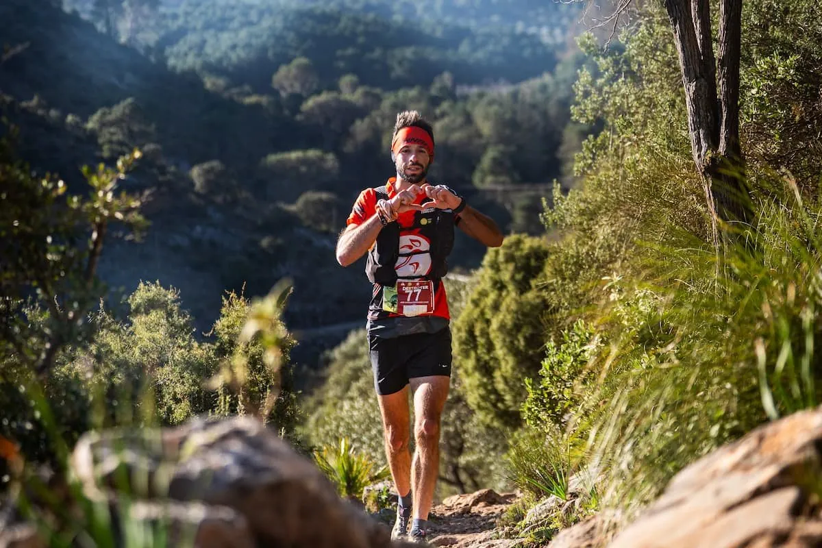 Cartel de Sierra Blanca Trail en Marbella, malaga